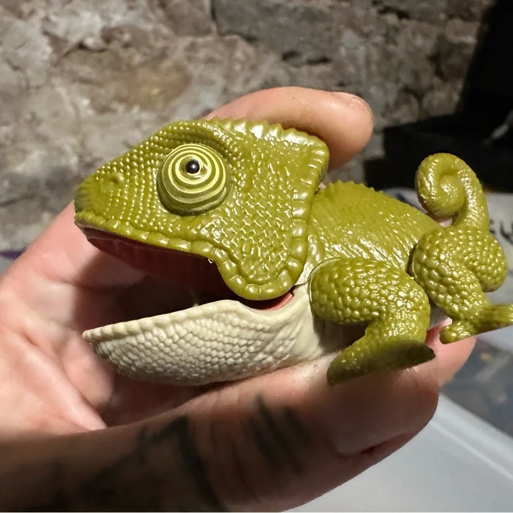 Reptile Figurine Set - Green, Yellow, Brown